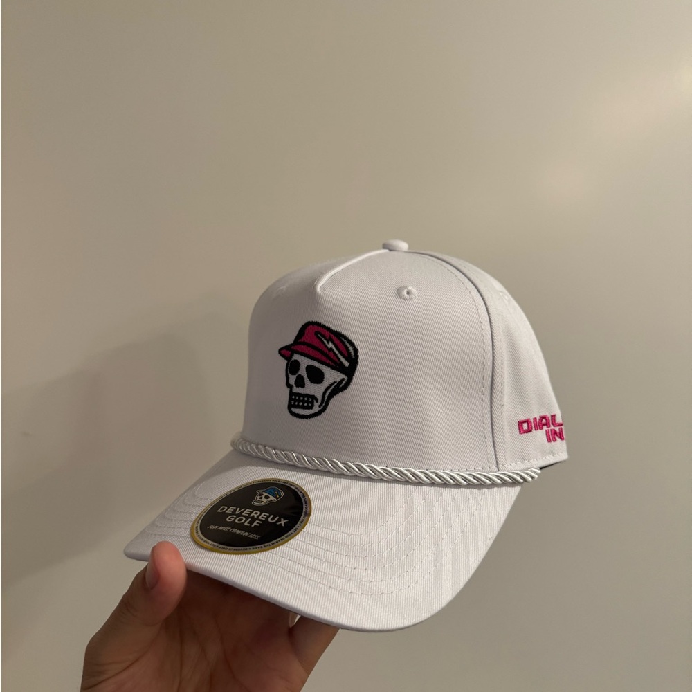Devereux Golf White Skull Cap T-Mobile Collab
